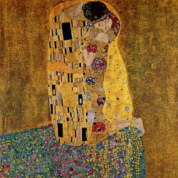 Lamina gigante XXL Gustav Klimt, El Beso